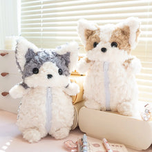 Load image into Gallery viewer, Fuzzy Corgi Love Plush Toy and Pencil Box-Stuffed Animals-Corgi,Dog Memorial Gifts,Stuffed Animal-16