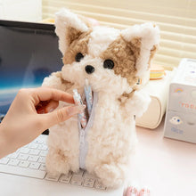 Load image into Gallery viewer, Fuzzy Corgi Love Plush Toy and Pencil Box-Stuffed Animals-Corgi,Dog Memorial Gifts,Stuffed Animal-4