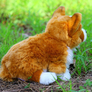 Fuzzy Corgi Love Stuffed Animal Plush Toy-Stuffed Animals-Corgi, Home Decor, Stuffed Animal-3