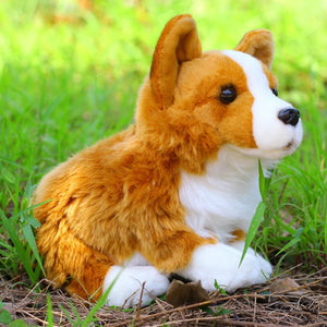 Fuzzy Corgi Love Stuffed Animal Plush Toy-Stuffed Animals-Corgi, Home Decor, Stuffed Animal-5