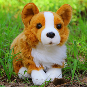 Fuzzy Corgi Love Stuffed Animal Plush Toy-Stuffed Animals-Corgi, Home Decor, Stuffed Animal-7