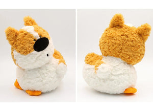 Fuzzy Duck Corgi Stuffed Animal Plush Toy-Brown-30cm-11