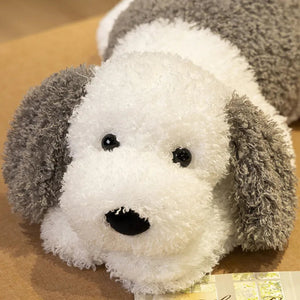 Fuzzy Face Old English Sheepdog Stuffed Animal Plush Toys-Stuffed Animals-Old English Sheepdog, Stuffed Animal-4
