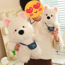 Load image into Gallery viewer, Check-Fuzzy Love Messenger Westie Stuffed Animal Plush Toy-Stuffed Animals-Stuffed Animal, West Highland Terrier-13