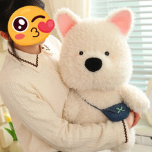 Load image into Gallery viewer, Check-Fuzzy Love Messenger Westie Stuffed Animal Plush Toy-Stuffed Animals-Stuffed Animal, West Highland Terrier-8