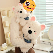 Load image into Gallery viewer, Check-Fuzzy Love Messenger Westie Stuffed Animal Plush Toy-Stuffed Animals-Stuffed Animal, West Highland Terrier-14
