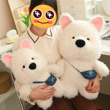 Load image into Gallery viewer, Check-Fuzzy Love Messenger Westie Stuffed Animal Plush Toy-Stuffed Animals-Stuffed Animal, West Highland Terrier-2