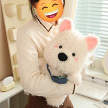 Load image into Gallery viewer, Check-Fuzzy Love Messenger Westie Stuffed Animal Plush Toy-Stuffed Animals-Stuffed Animal, West Highland Terrier-12