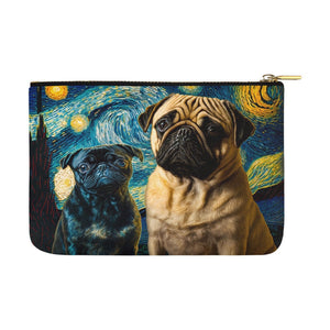 Galaxy Guardians Fawn and Black Pug Carry-All Pouch-Accessories-Accessories, Bags, Dog Dad Gifts, Dog Mom Gifts, Pug-White-ONESIZE-3
