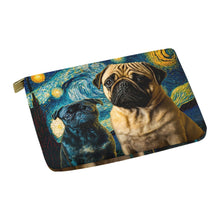 Load image into Gallery viewer, Galaxy Guardians Fawn and Black Pug Carry-All Pouch-Accessories-Accessories, Bags, Dog Dad Gifts, Dog Mom Gifts, Pug-White-ONESIZE-4