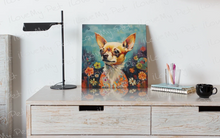 Load image into Gallery viewer, Garden Gaze Fawn / White Chihuahua Framed Wall Art Poster-Art-Chihuahua, Dog Art, Home Decor, Poster-2