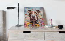 Load image into Gallery viewer, Garden Guardian Pit Bull Framed Wall Art Poster-Art-Dog Art, Home Decor, Pit Bull-2