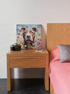 Garden Guardian Pit Bull Framed Wall Art Poster-Art-Dog Art, Home Decor, Pit Bull-3