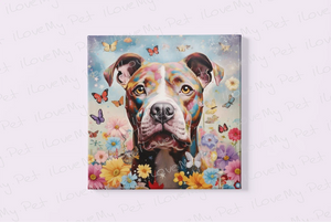 Garden Guardian Pit Bull Framed Wall Art Poster-Art-Dog Art, Home Decor, Pit Bull-4