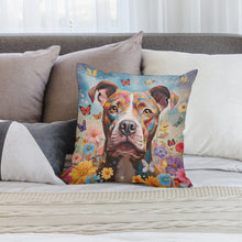 Load image into Gallery viewer, Garden Guardian Staffordshire Terrier Plush Pillow Case-Cushion Cover-Dog Dad Gifts, Dog Mom Gifts, Home Decor, Pillows, Staffordshire Terrier-2