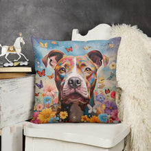 Load image into Gallery viewer, Garden Guardian Staffordshire Terrier Plush Pillow Case-Cushion Cover-Dog Dad Gifts, Dog Mom Gifts, Home Decor, Pillows, Staffordshire Terrier-3