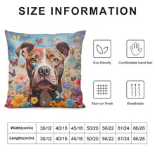 Load image into Gallery viewer, Garden Guardian Staffordshire Terrier Plush Pillow Case-Cushion Cover-Dog Dad Gifts, Dog Mom Gifts, Home Decor, Pillows, Staffordshire Terrier-6