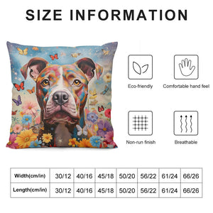 Garden Guardian Staffordshire Terrier Plush Pillow Case-Cushion Cover-Dog Dad Gifts, Dog Mom Gifts, Home Decor, Pillows, Staffordshire Terrier-6