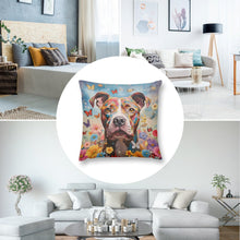 Load image into Gallery viewer, Garden Guardian Staffordshire Terrier Plush Pillow Case-Cushion Cover-Dog Dad Gifts, Dog Mom Gifts, Home Decor, Pillows, Staffordshire Terrier-8