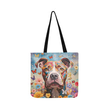 Load image into Gallery viewer, Garden Guardian Staffordshire Terrier Shopping Tote Bag-Accessories-Accessories, Bags, Dog Dad Gifts, Dog Mom Gifts, Pit Bull-ONESIZE-2