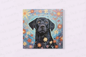 Garden of Joy Black Labrador Framed Wall Art Poster-Art-Black Labrador, Dog Art, Home Decor, Labrador, Poster-4