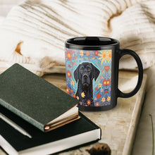 Load image into Gallery viewer, Garden of Stars Black Lab Coffee Mug-5