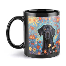 Load image into Gallery viewer, Garden of Stars Black Lab Coffee Mug-6