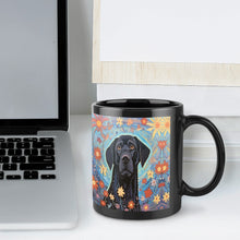 Load image into Gallery viewer, Garden of Stars Black Lab Coffee Mug-7