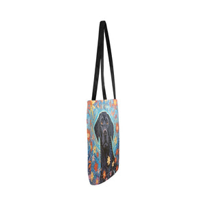 Garden of Stars Black Lab Special Lightweight Shopping Tote Bag-White-ONESIZE-3