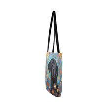 Load image into Gallery viewer, Garden of Stars Black Lab Special Lightweight Shopping Tote Bag-White-ONESIZE-4