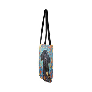 Garden of Stars Black Lab Special Lightweight Shopping Tote Bag-White-ONESIZE-4