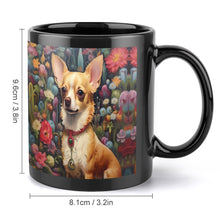 Load image into Gallery viewer, Garden Splendor Chihuahua Coffee Mug-3