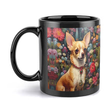 Load image into Gallery viewer, Garden Splendor Chihuahua Coffee Mug-5
