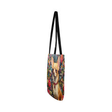 Load image into Gallery viewer, Garden Splendor Chihuahua Shopping Tote Bag-Accessories-Accessories, Bags, Chihuahua, Dog Dad Gifts, Dog Mom Gifts-White-ONESIZE-4