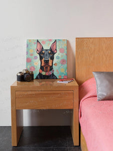Gentle Guardian Doberman Framed Wall Art Poster-Art-Doberman, Dog Art, Home Decor, Poster-3