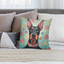 Load image into Gallery viewer, Gentle Guardian Doberman Plush Pillow Case-Cushion Cover-Doberman, Dog Dad Gifts, Dog Mom Gifts, Home Decor, Pillows-2
