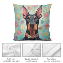 Load image into Gallery viewer, Gentle Guardian Doberman Plush Pillow Case-Cushion Cover-Doberman, Dog Dad Gifts, Dog Mom Gifts, Home Decor, Pillows-5