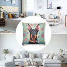 Load image into Gallery viewer, Gentle Guardian Doberman Plush Pillow Case-Cushion Cover-Doberman, Dog Dad Gifts, Dog Mom Gifts, Home Decor, Pillows-8