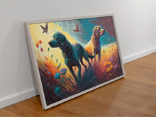 Load image into Gallery viewer, Gentle Guardians Labradors Wall Art Poster-Art-Black Labrador, Chocolate Labrador, Dog Art, Home Decor, Labrador, Poster-3