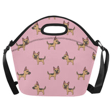 Load image into Gallery viewer, Gentleman German Shepherd Neoprene Lunch Bag-Pink-ONESIZE-6