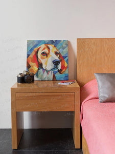 Geometric Gaze Beagle Framed Wall Art Poster-Art-Beagle, Dog Art, Home Decor, Poster-2