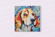 Load image into Gallery viewer, Geometric Gaze Beagle Framed Wall Art Poster-Art-Beagle, Dog Art, Home Decor, Poster-3