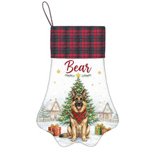 Load image into Gallery viewer, German Shepherd Christmas Stocking - Home for the Holidays - Personalize with Photo and Name-Christmas Ornament-Christmas,Christmas Stocking,Personalize Artwork-3