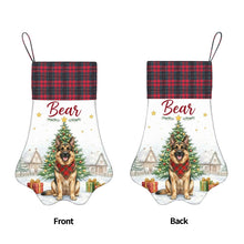 Load image into Gallery viewer, German Shepherd Christmas Stocking - Home for the Holidays - Personalize with Photo and Name-Christmas Ornament-Christmas,Christmas Stocking,Personalize Artwork-5