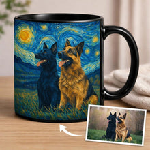 Load image into Gallery viewer, Personalized Starry Night Artwork German Shepherd Coffee Mug-Mug-German Shepherd,Dog Dad Gifts,Dog Memorial Gifts,Dog Mom Gifts,Mugs,Personalize Artwork-10