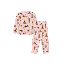 Load image into Gallery viewer, German Shepherd Pajamas for Women - XL Available - German Shepherds Doing Yoga-Pajamas-Apparel,Dog Mom Gifts,German Shepherd,Pajamas-10