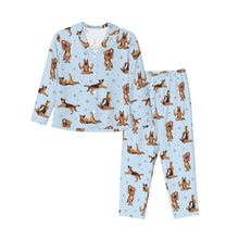 Load image into Gallery viewer, German Shepherd Pajamas for Women - XL Available - German Shepherds Doing Yoga-Pajamas-Apparel,Dog Mom Gifts,German Shepherd,Pajamas-7