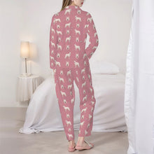 Load image into Gallery viewer, German Shepherd Pajamas for Women - XL Available - Yes I Love White German Shepherds-Pajamas-Apparel,Dog Mom Gifts,German Shepherd,Pajamas-5
