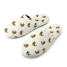 Load image into Gallery viewer, German Shepherd Slippers for Women - Playful German Shepherd - Flannel-Slippers-2