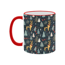 Load image into Gallery viewer, German Shepherd Winter Wonderland Christmas Coffee Mug-5